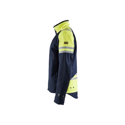 Blåkläder 4505 jakke inherent steel, marineblå/hi-vis gul