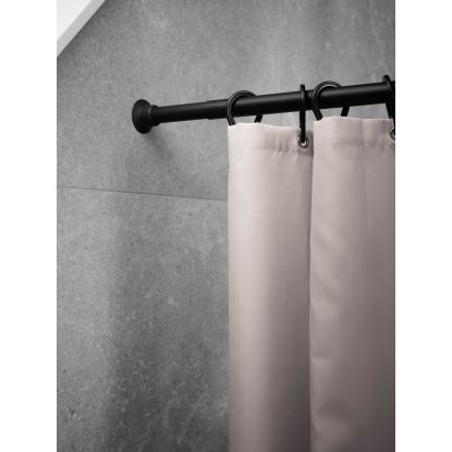 Habo forhængsstang, sort, 75-220 cm
