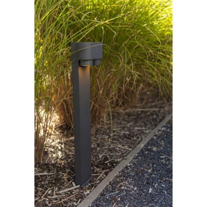 LUTEC CYPRES udendørs bedlampe, 2 lyskilder, H75 cm, GU10, IP44, mørk grå