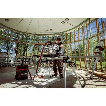 Metabo KGS 18 LTX BL 254 kap-/geringssav, 18V, med 2 x 8,0 Ah batteri og lader