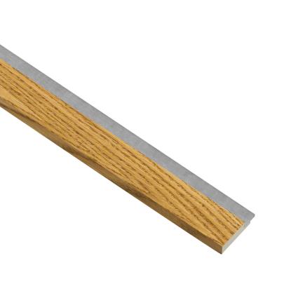 I-Wood afslutningsliste til akustikpanel, brun olieret, grå filt og lys kerne, egefiner, 16 x 42 mm