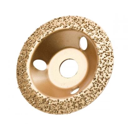 Carbide slibeskive til vinkelsliber, 10 grader, Ø115 mm, korn 36 - huldiameter 22,2 mm