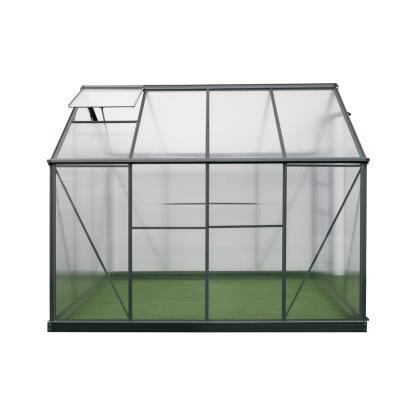 Westmann Flora 68 drivhus, aluminium/polycarbonat, antracitgrå - 4,84 m²