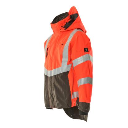 MASCOT SAFE SUPREME Harlow skaljakke, hi-vis rød/mørk antracit