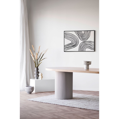 Solva spisebord, askefiner, sand, 100 x 220 cm