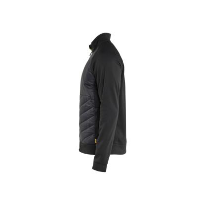 Blåkläder 3418 hybrid sweatshirt, sort/hi-vis gul