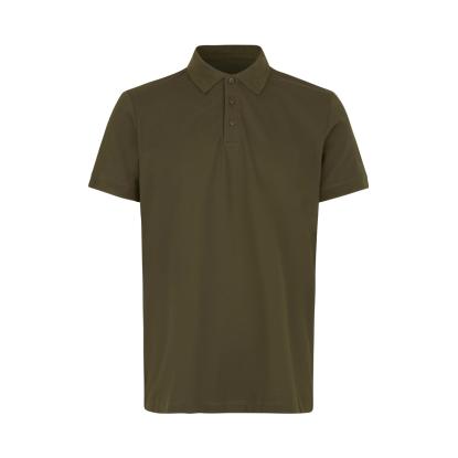 ID 0586 poloshirt, økologisk, oliven
