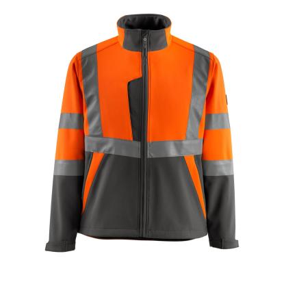 MASCOT SAFE LIGHT Kiama softshell jakke, hi-vis orange/mørk antracit