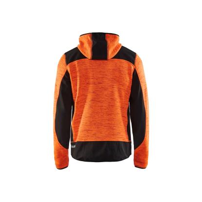 Blåkläder 4930 strikket jakke med softshell, hi-vis orange/sort