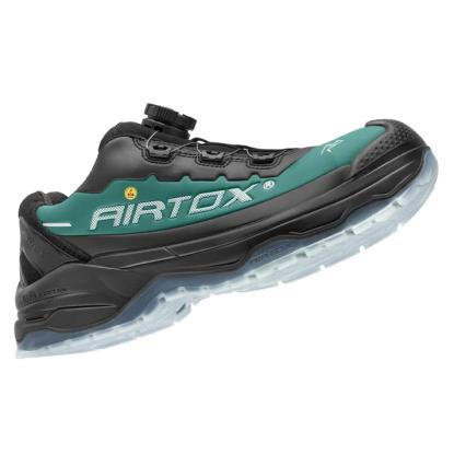 Airtox TX33 S3 sikkerhedssko med wireluk, ESD, sort/grøn