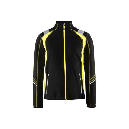 Blåkläder 4993 microfleece jakke, sort/hi-vis gul