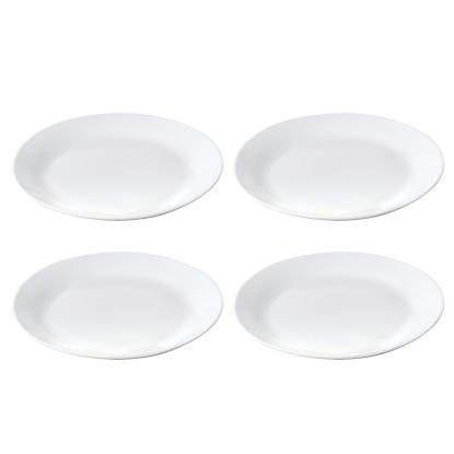 aida Café steaktallerken, Ø27 cm, porcelæn, hvid - 4 stk.