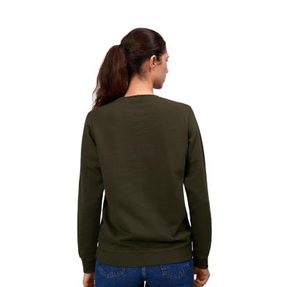 ID 0683 sweatshirt, økologisk, dame, oliven