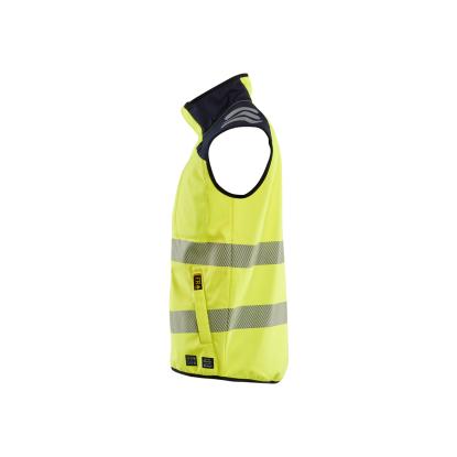 Blåkläder 3849 multinorm softshell vest, hi-vis gul/marineblå