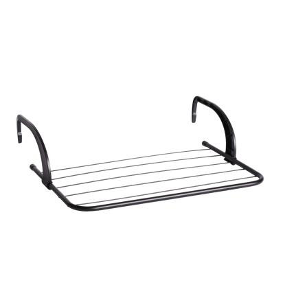 Trolla tørrestativ til hegn/altan/radiator/dør, sort, 3 meter tørreplads