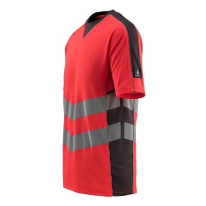 MASCOT SAFE SUPREME Sandwell T-shirt, hi-vis rød/mørk antracit