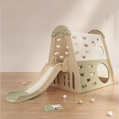 Kids Zone activity legehus med gynge og rutsjebane