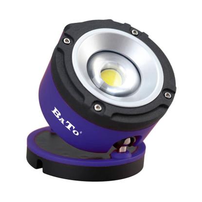 BATO LED arbejdslampe med 360° drejefod, genopladelig, 6W COB, 400 lumen