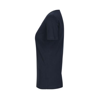 ID 0506 Interlock T-shirt med v-hals, dame, navy