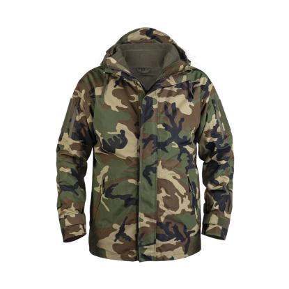 Mil-Tec Gen.II regnjakke med aftagelig fleecejakke, woodland camo 