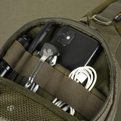 M-TAC Elite Buckler Hex skuldertaske, ranger green
