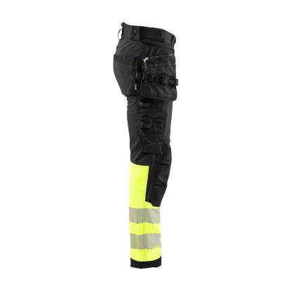 Blåkläder 1821 high vis softshell buks, sort/hi-vis gul