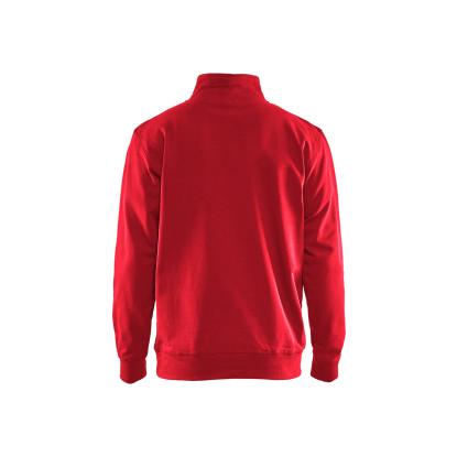 Blåkläder 3353 sweatshirt half zip, rød/sort