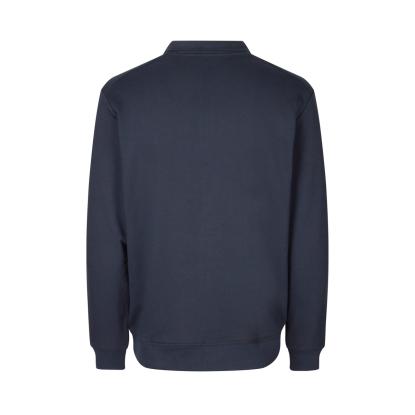 ID PRO Wear CARE 0384 sweashirt med kort lynlås, ubørstet, navy