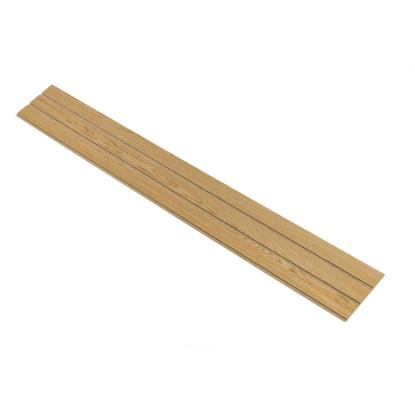 I-Wood Medio+ 3-lamel akustikpanel, klar olieret, brun filt og lys kerne, egefiner, 16 x 300 mm