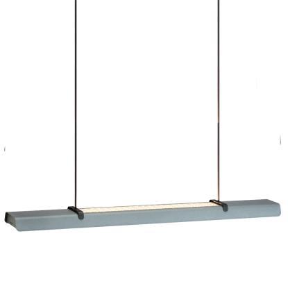 Belid Fold Office G2 LED pendel, L116 cm, dæmpbar, beton struktur