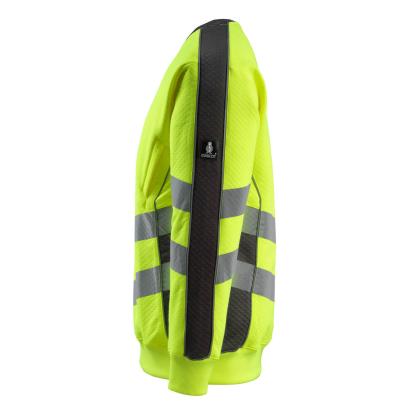 MASCOT SAFE SUPREME Wigton sweatshirt, hi-vis gul/sort