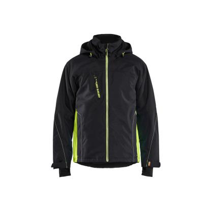 Blåkläder 4890 letforet vinter jakke, sort/hi-vis gul