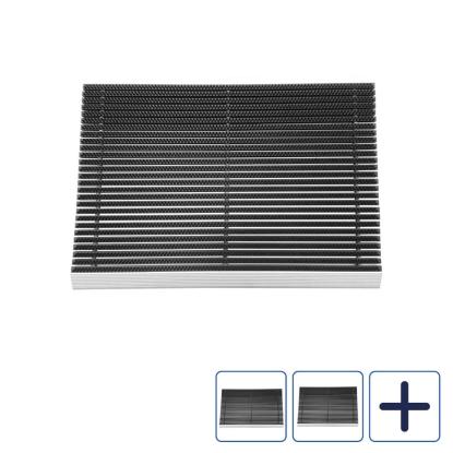 Clean Carpet 6200 Alu Brush måtte med alu forkant