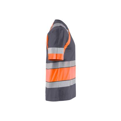 Blåkläder 3421 high vis t-shirt, mellemgrå/hi-vis orange