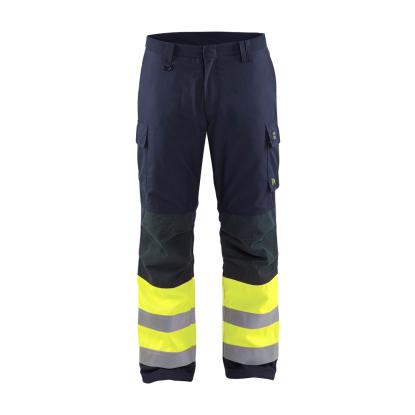Blåkläder 1869 multinorm vinter buks, marineblå/hi-vis gul