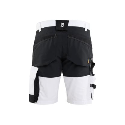 Blåkläder 1773 shorts med stretch, hvid/sort