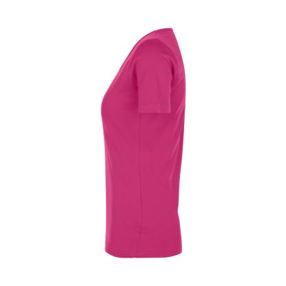 ID 0506 Interlock T-shirt med v-hals, dame, pink