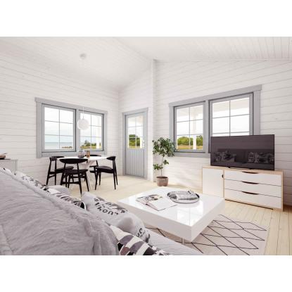 Luoman Lillevilla Metsähanhi havehus med hems og stor terrasse - 26 + 22 m²