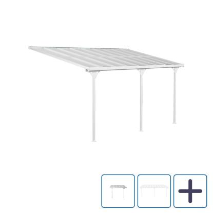 Westmann Bruce terrasseoverdækning, polycarbonat/aluminium, hvid