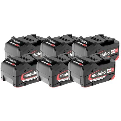 Metabo basissæt 18V, 6 x 5,2 Ah batteri