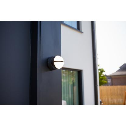 LUTEC EKLIPS udendørs LED væglampe, IP54, mørk grå