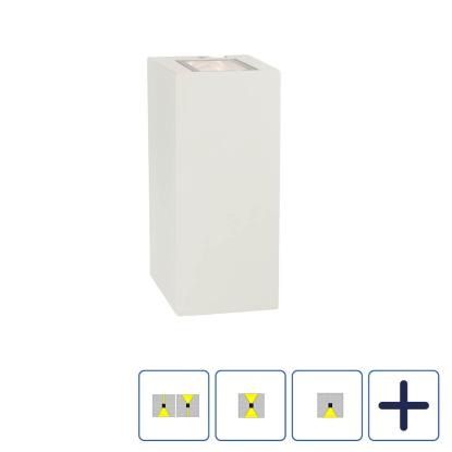 Norlys Lillehammer LED væglampe, IP65, hvid