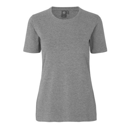 ID 0595 Stretch T-shirt, komfort, dame, grå melange