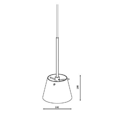 Herstal Gil il Grande pendel, G9, satin messing
