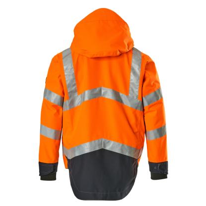 MASCOT SAFE SUPREME Harlow skaljakke, hi-vis orange/mørk marine