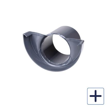 Plastmo endebund med tud, PVC, grafit