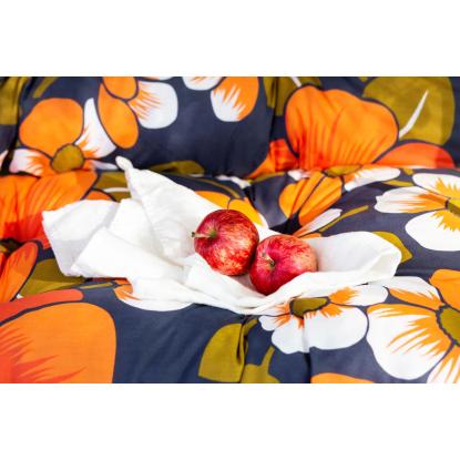 Varax Riviera 3 personers hængesofa, orange-blomstret