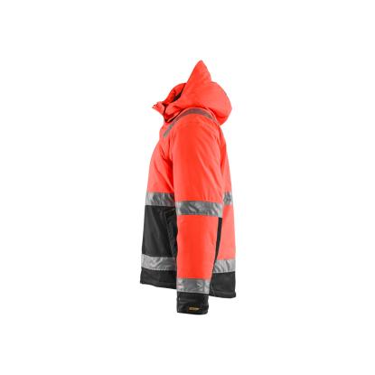 Blåkläder 4870 high vis vinterjakke, hi-vis rød/sort