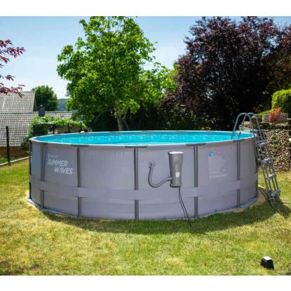 Summer Waves Elite Frame pool med filterpumpe og stige, Ø488 x 122 cm
