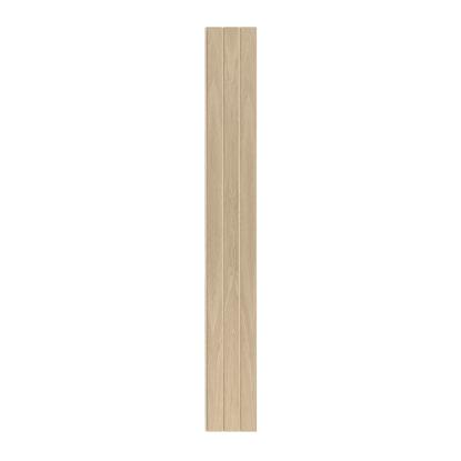 I-Wood Medio+ 3-lamel akustikpanel, hvid olieret, beige filt og lys kerne, egefiner, 16 x 300 mm